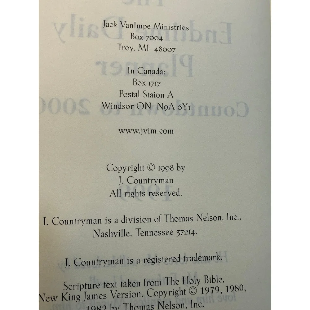 Jack Van Impe Ministries vintage 1999